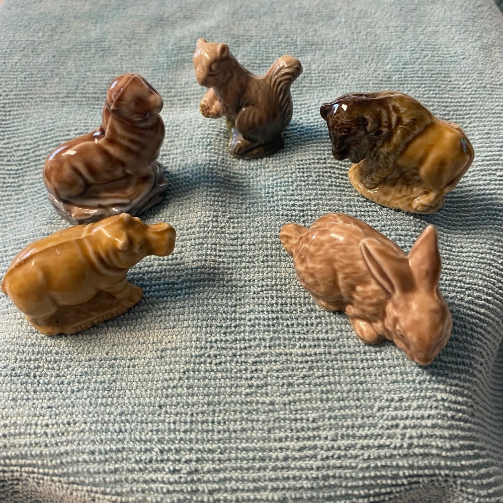 Wade Whimsies 5 Animal Figurines Group or Individual